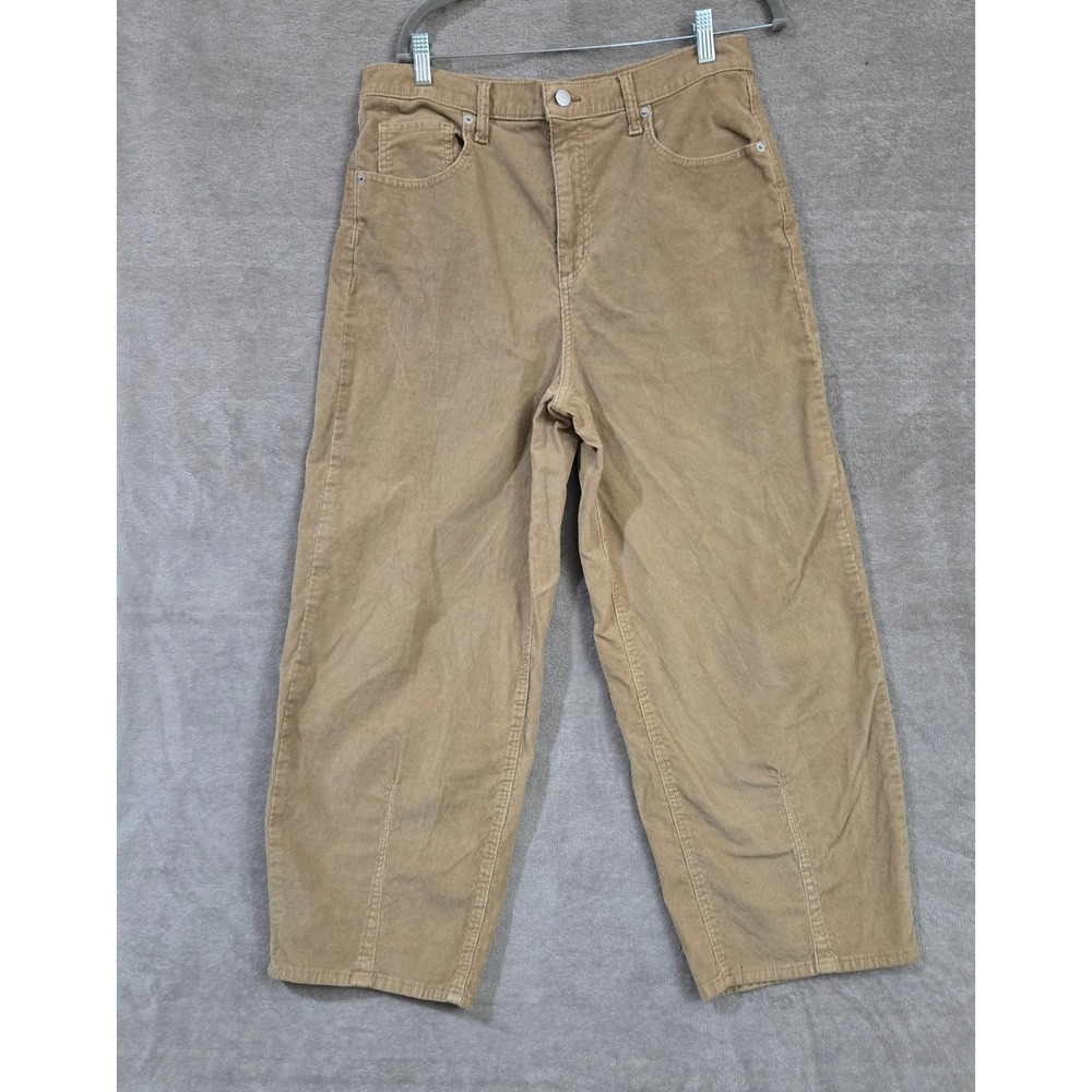 High Rise Easy Barrel Corduroy Pants Earthy 12 Boho Neutral Gorpcore Granola